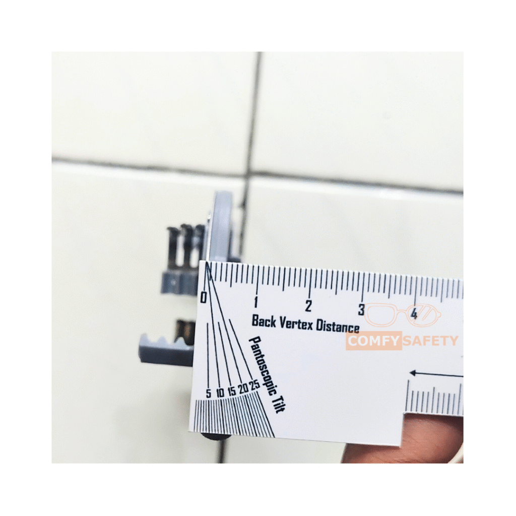 pantoscopic tilt trial frame