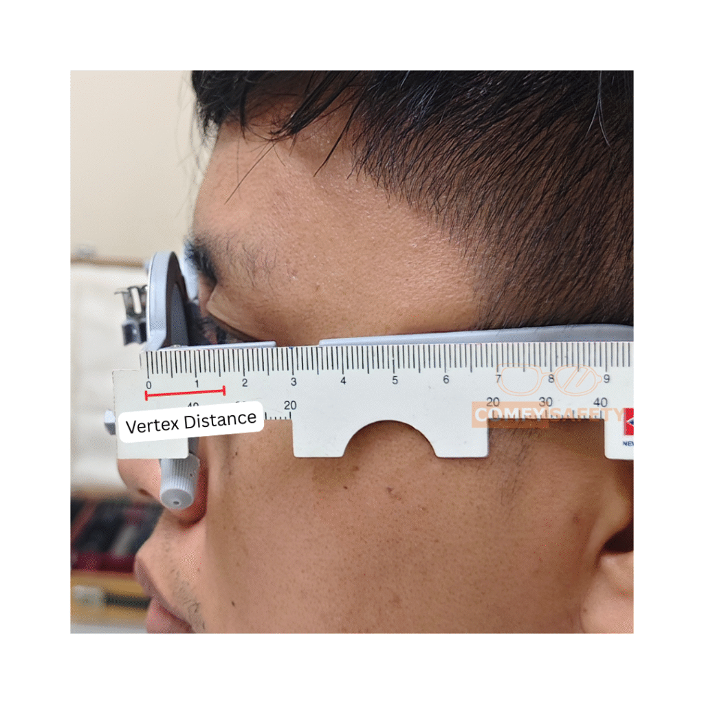 vertex distance trial frame