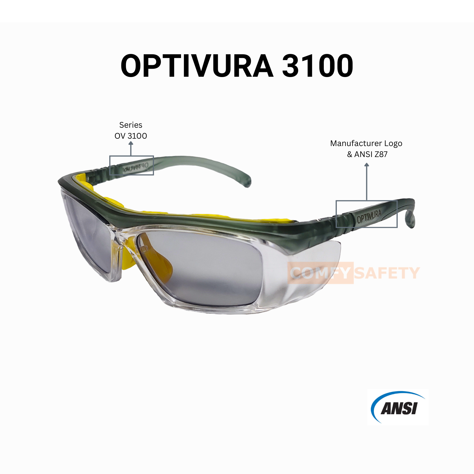 Frame Kacamata Safety OPTIVURA 3100