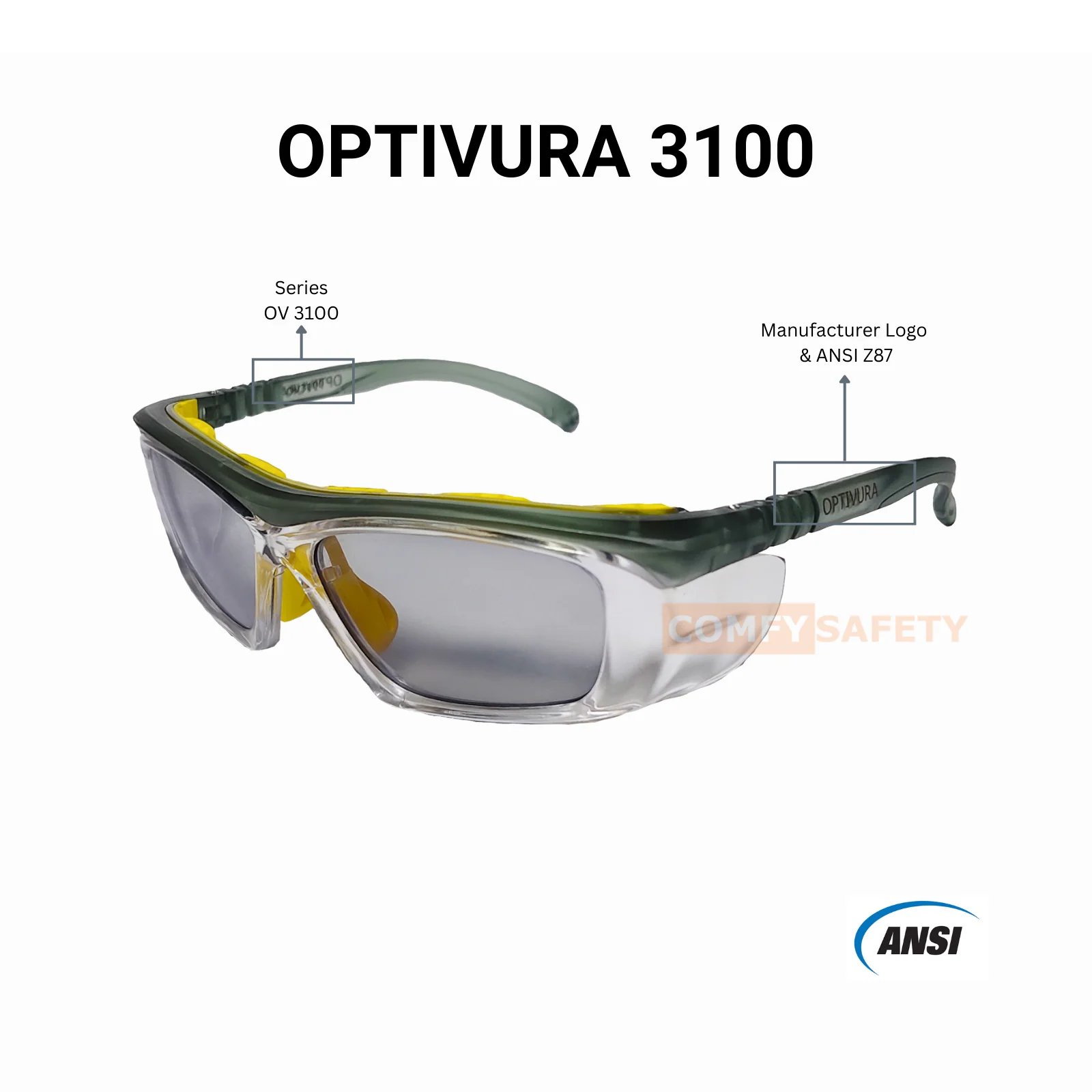 Frame Kacamata Safety OPTIVURA 3100